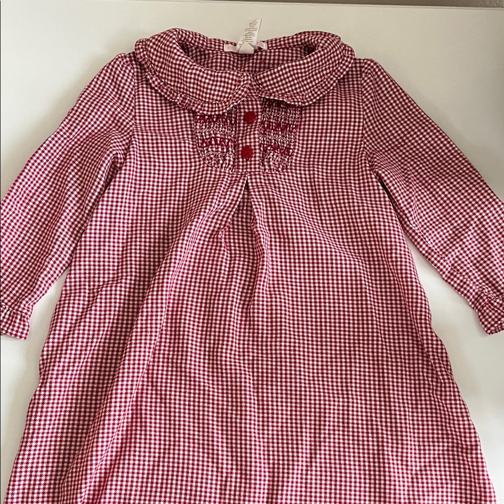 Janie and Jack Red Checkered Kids Pajamas